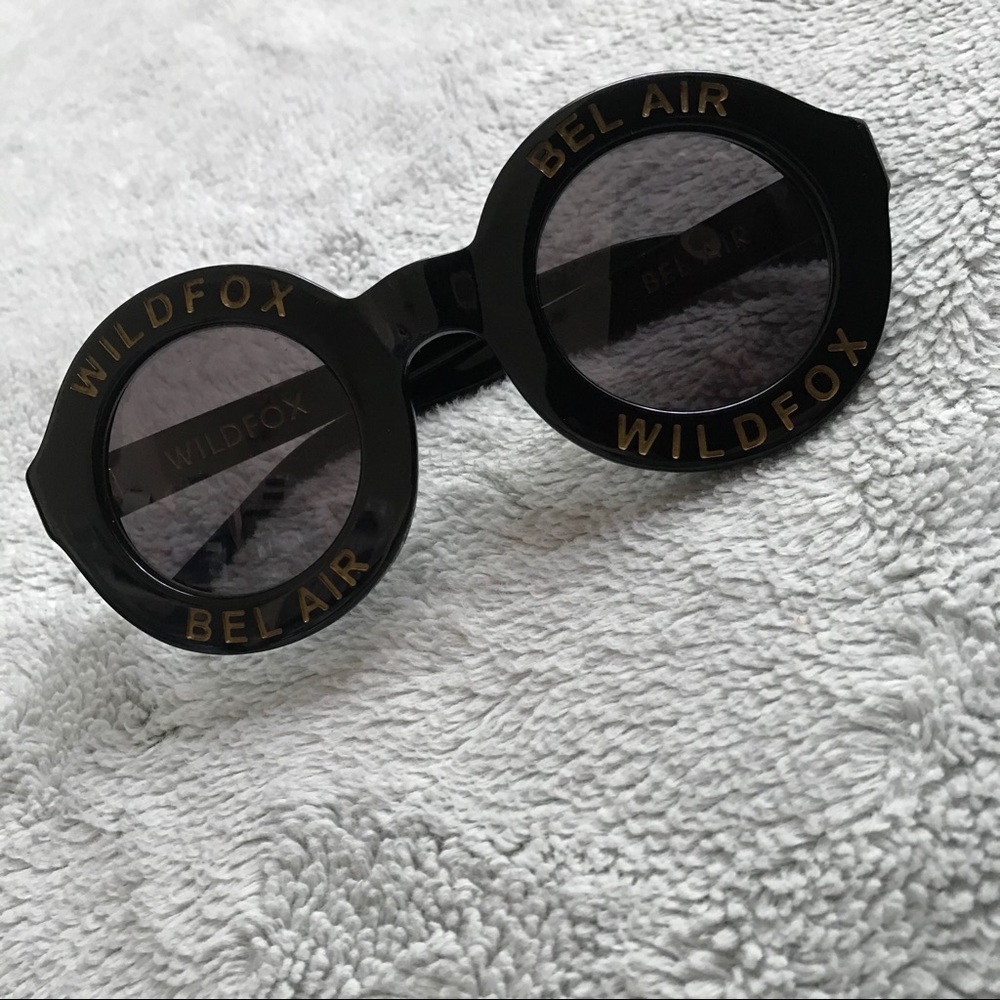Wildfox Couture Bel Air Round Logo Sunglasses